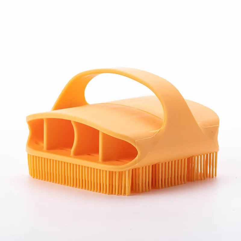Hot Bathroom anti Bacteria Handheld round Body Scrubber Soft Silicone Skin Exfoliator Massage Bath Back Cleaning Brush for Men