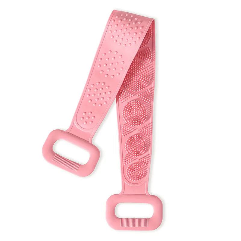 Hot Bathroom anti Bacteria Handheld round Body Scrubber Soft Silicone Skin Exfoliator Massage Bath Back Cleaning Brush for Men