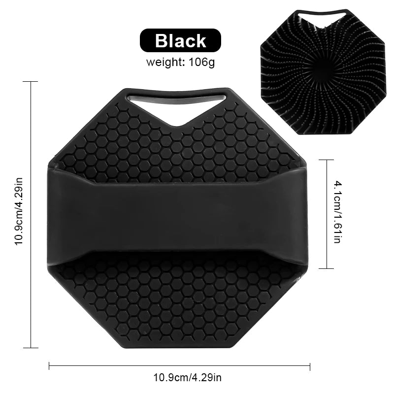 Hot Bathroom anti Bacteria Handheld round Body Scrubber Soft Silicone Skin Exfoliator Massage Bath Back Cleaning Brush for Men