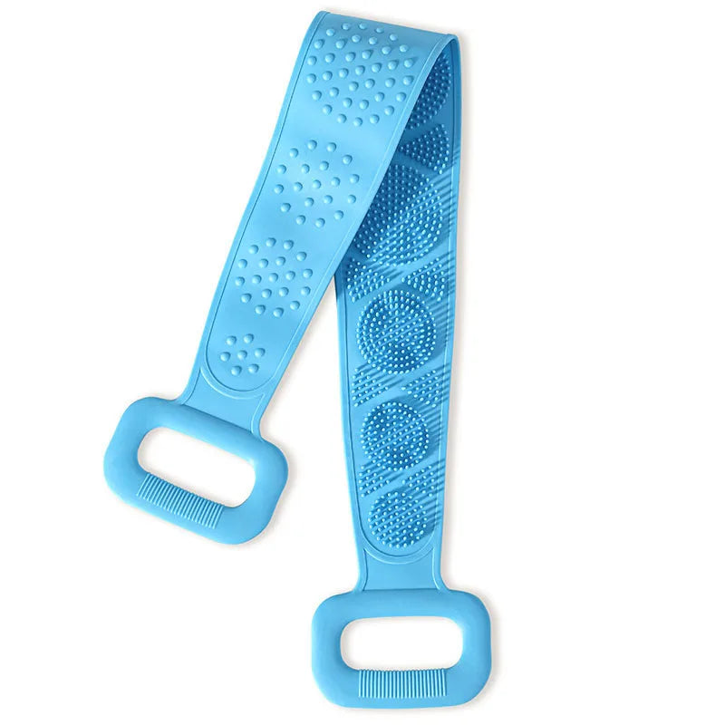 Hot Bathroom anti Bacteria Handheld round Body Scrubber Soft Silicone Skin Exfoliator Massage Bath Back Cleaning Brush for Men