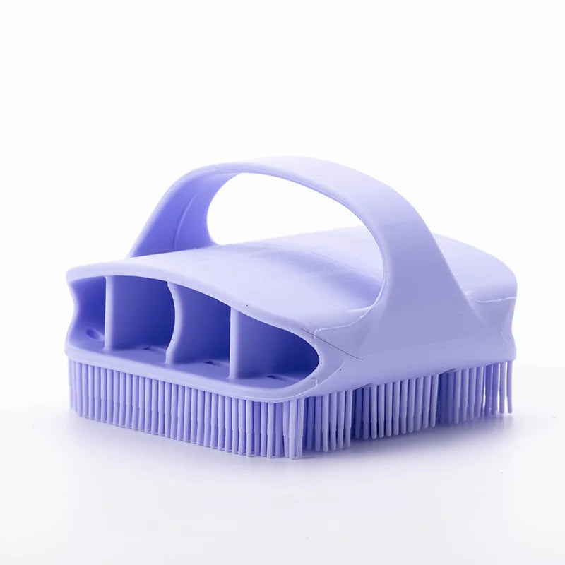 Hot Bathroom anti Bacteria Handheld round Body Scrubber Soft Silicone Skin Exfoliator Massage Bath Back Cleaning Brush for Men
