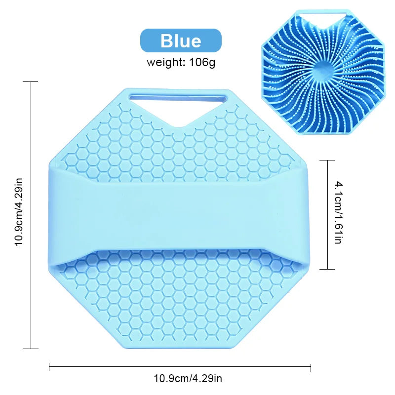Hot Bathroom anti Bacteria Handheld round Body Scrubber Soft Silicone Skin Exfoliator Massage Bath Back Cleaning Brush for Men