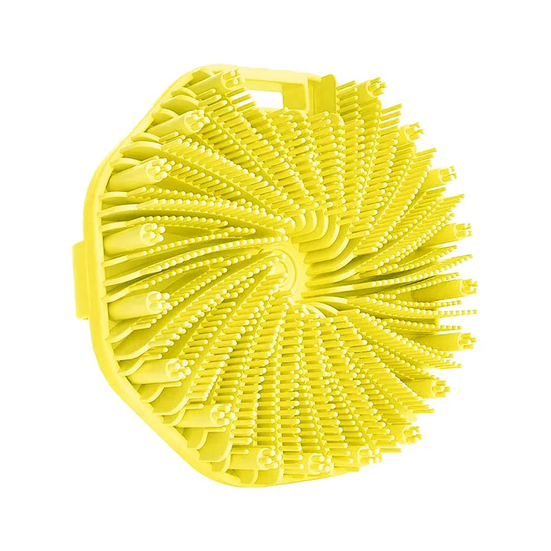 Hot Bathroom anti Bacteria Handheld round Body Scrubber Soft Silicone Skin Exfoliator Massage Bath Back Cleaning Brush for Men