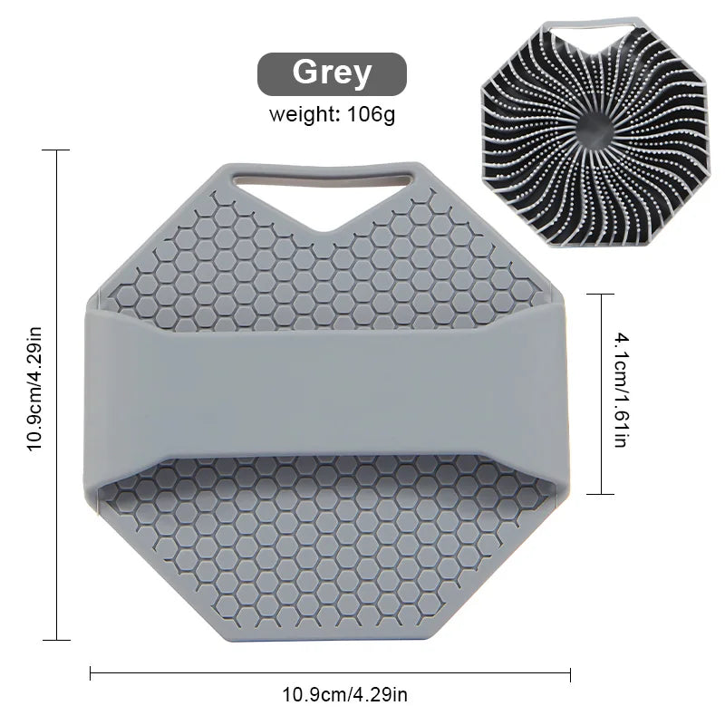 Hot Bathroom anti Bacteria Handheld round Body Scrubber Soft Silicone Skin Exfoliator Massage Bath Back Cleaning Brush for Men