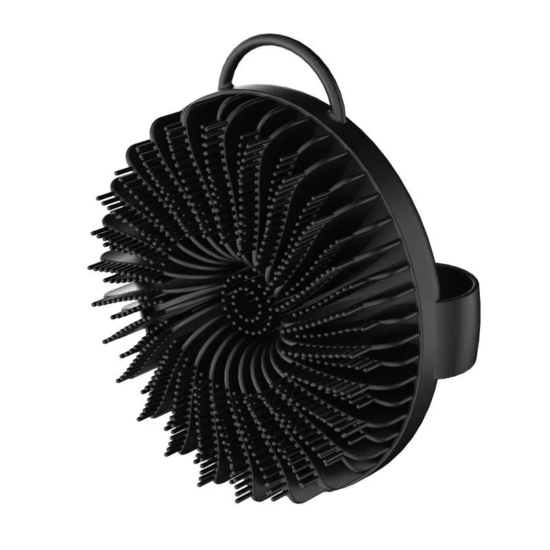Hot Bathroom anti Bacteria Handheld round Body Scrubber Soft Silicone Skin Exfoliator Massage Bath Back Cleaning Brush for Men