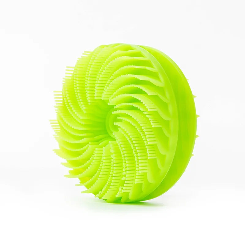Hot Bathroom anti Bacteria Handheld round Body Scrubber Soft Silicone Skin Exfoliator Massage Bath Back Cleaning Brush for Men