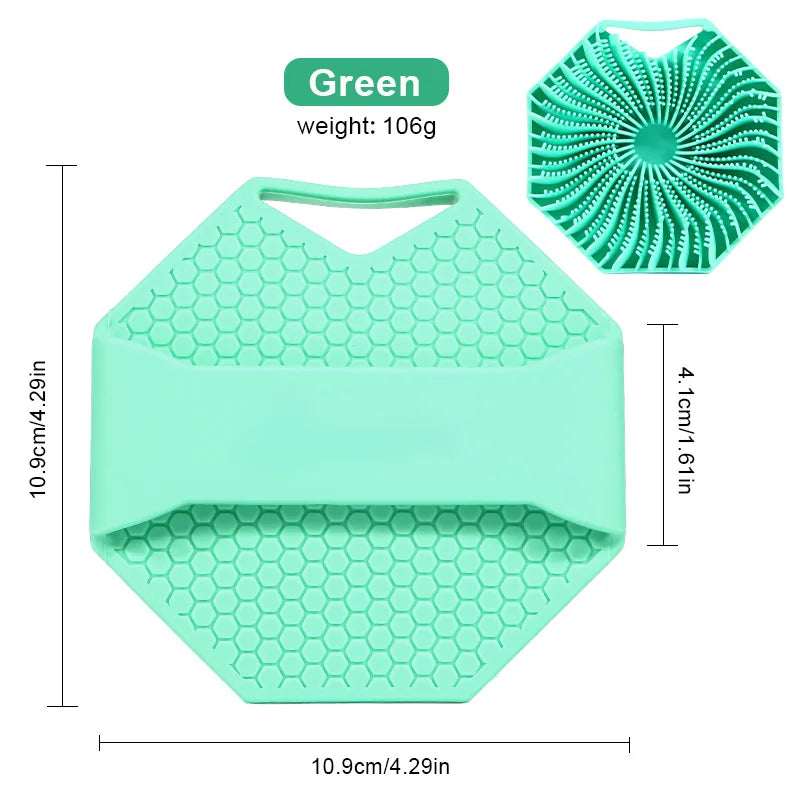 Hot Bathroom anti Bacteria Handheld round Body Scrubber Soft Silicone Skin Exfoliator Massage Bath Back Cleaning Brush for Men