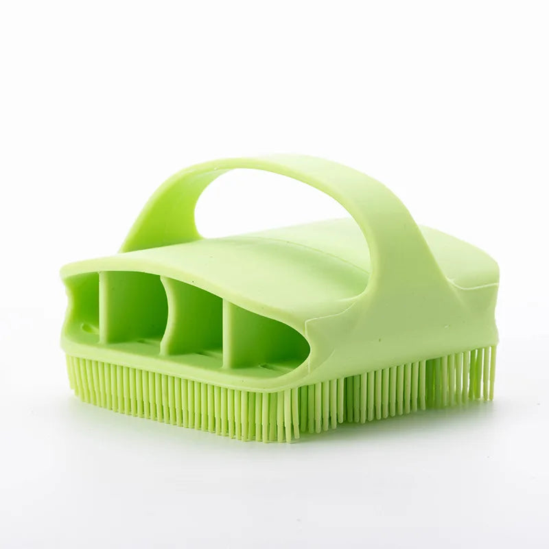 Hot Bathroom anti Bacteria Handheld round Body Scrubber Soft Silicone Skin Exfoliator Massage Bath Back Cleaning Brush for Men