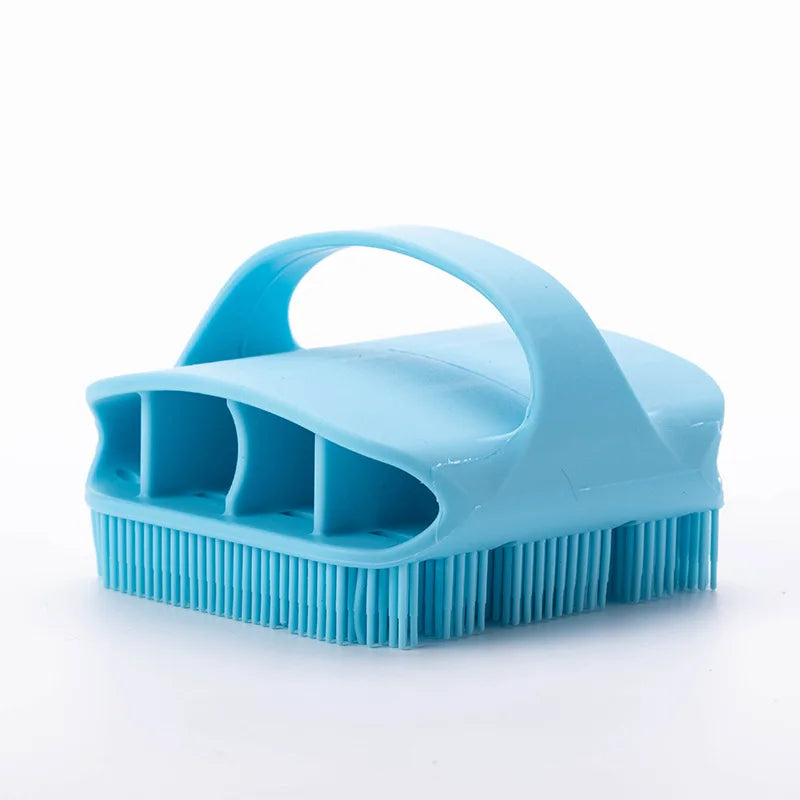 Hot Bathroom anti Bacteria Handheld round Body Scrubber Soft Silicone Skin Exfoliator Massage Bath Back Cleaning Brush for Men