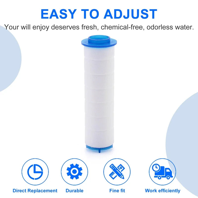 10Pcs Shower Head Replacement PP Cotton Filter Cartridge Hard Water Purification Bathroom Accessory Hand Held Bath Sprayer